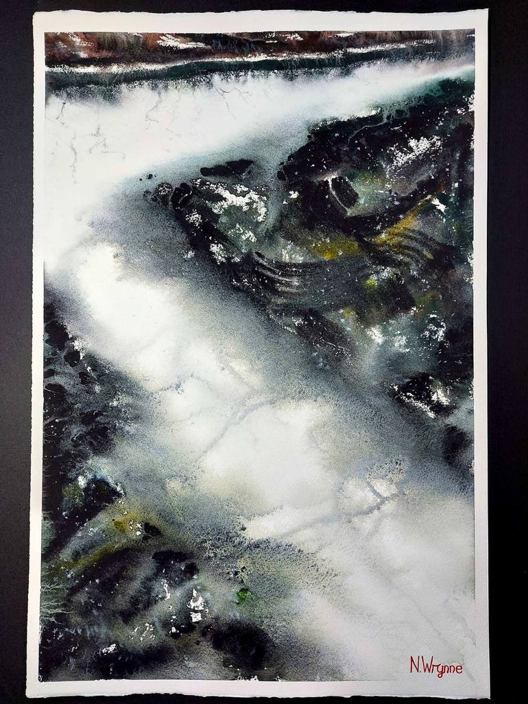 Original Abstract Water Painting by Neil Wrynne