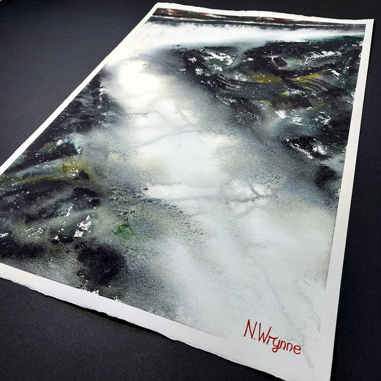 Original Abstract Water Painting by Neil Wrynne