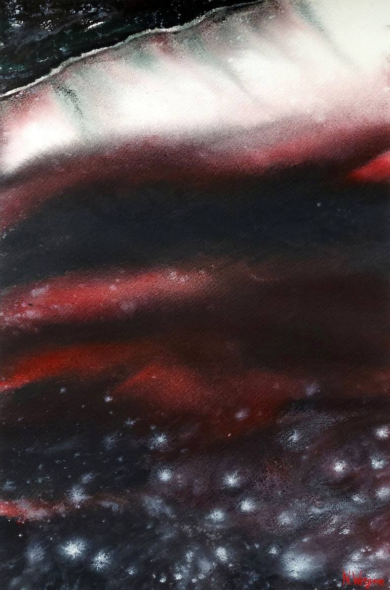 Original Nature Painting by Neil Wrynne | Abstract Art on Paper | Tender Is The Night