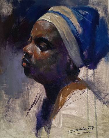 Original Figurative Women Paintings by Salako Olajide