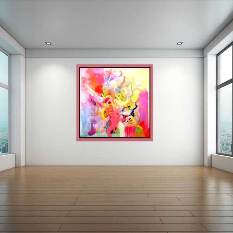 Original Abstract Expressionism Abstract Painting by Ben Flarski