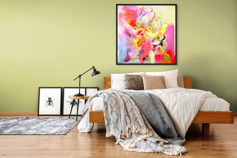 Original Abstract Expressionism Abstract Painting by Ben Flarski