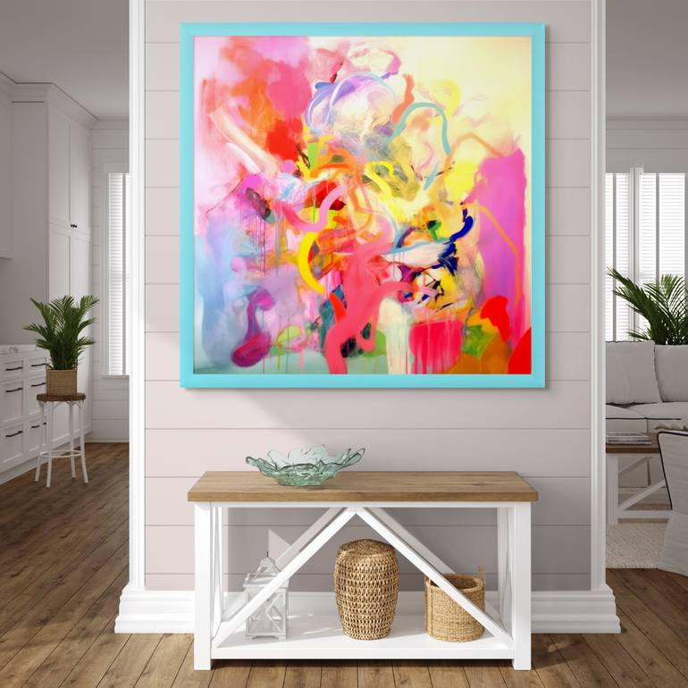 Original Abstract Expressionism Abstract Painting by Ben Flarski