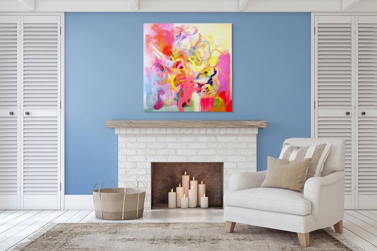 Original Abstract Expressionism Abstract Painting by Ben Flarski