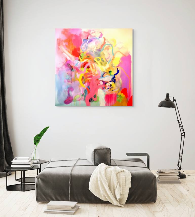 Original Abstract Expressionism Abstract Painting by Ben Flarski