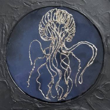 Golden abstract Jellyfish thumb