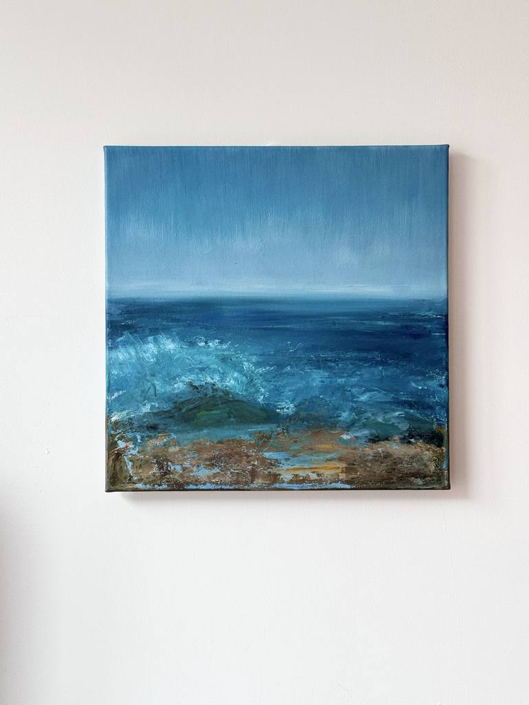 Original Contemporary Seascape Painting by Kristina Lozunko