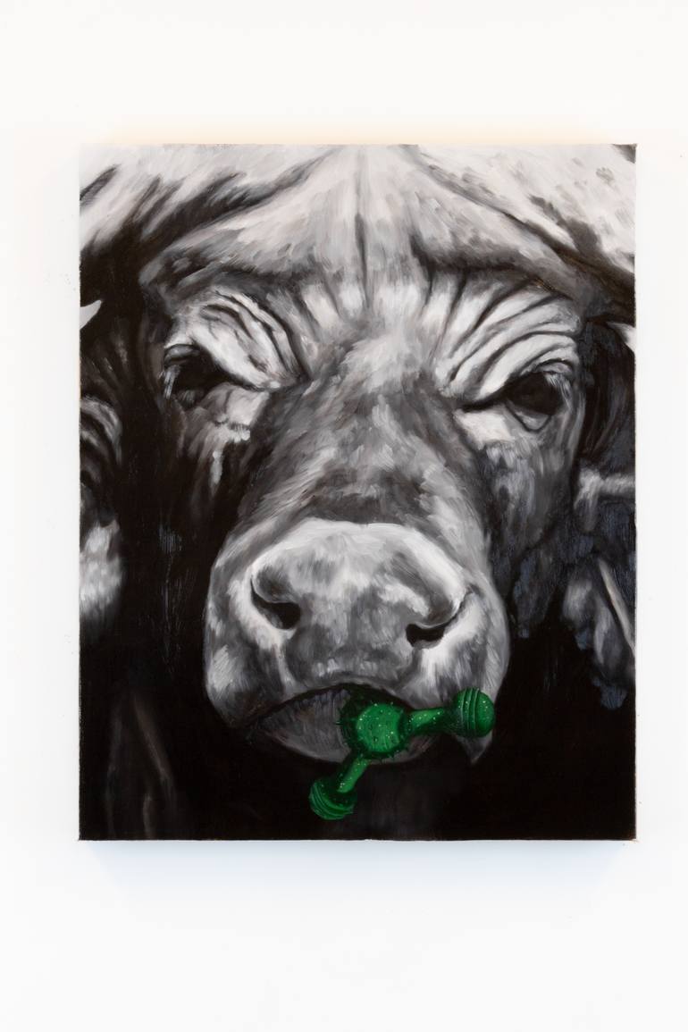 Original Black & White Animal Painting by Callie Moore