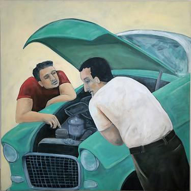 Print of Figurative Car Paintings by Judy Horowitz