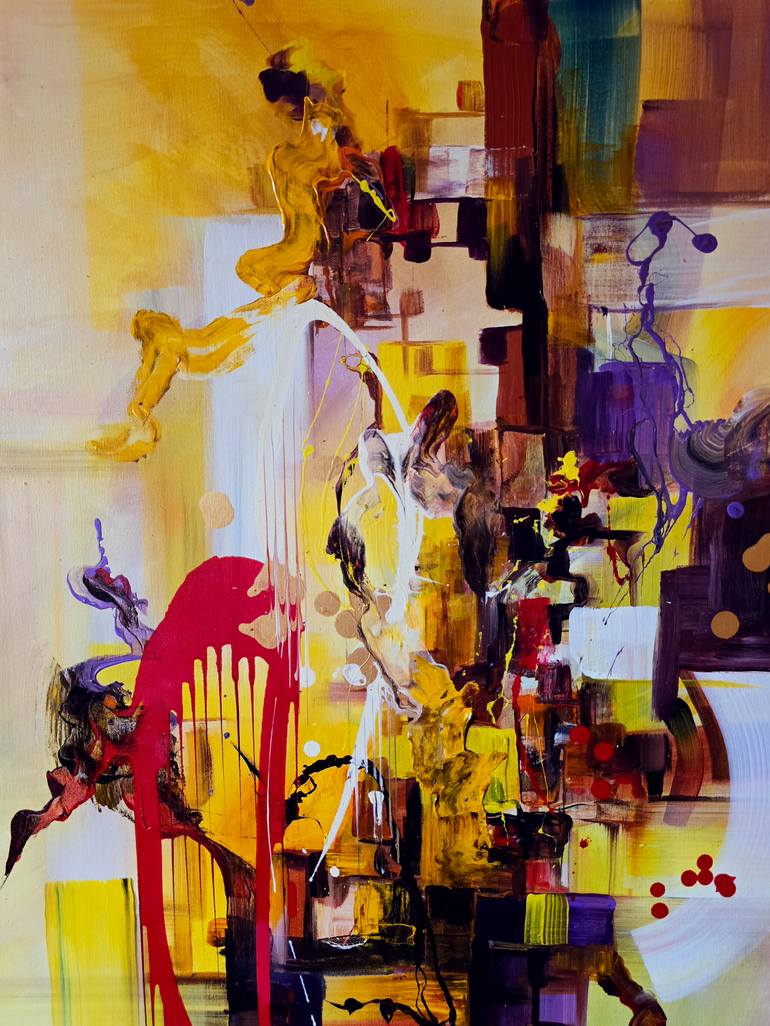Original Abstract Painting by Voicu Oprea