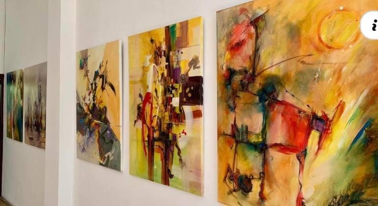 Original Abstract Painting by Voicu Oprea
