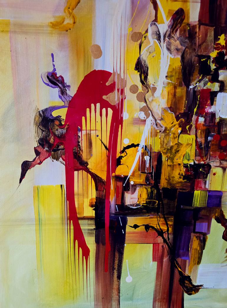 Original Abstract Painting by Voicu Oprea