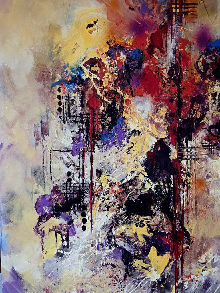 Original Abstract Painting by Voicu Oprea