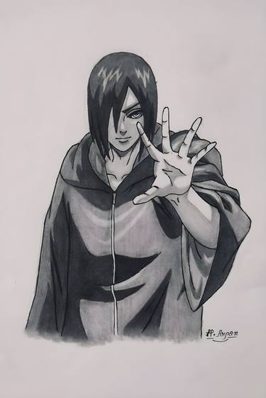 “Naruto” Anime series' character Nagato's Manga sketch thumb