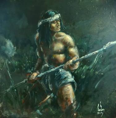 Original Men Paintings by Carlos Resano-Vasilchik