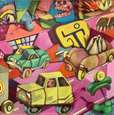 Print of Car Paintings by Spencer Winans