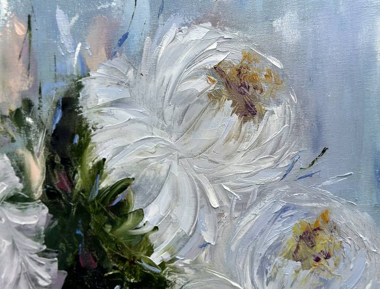 Original Abstract Expressionism Botanic Painting by Anna Nesterova