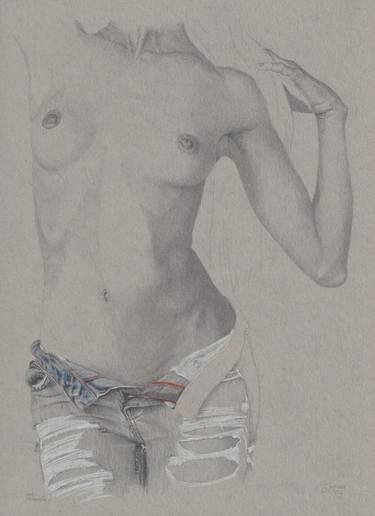 Original Nude Drawings by Walter Roos