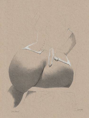 Original Figurative Erotic Drawings by Walter Roos