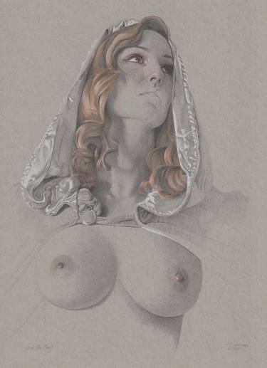 Original Figurative Nude Drawings by Walter Roos