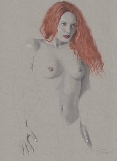 Original Nude Drawings by Walter Roos