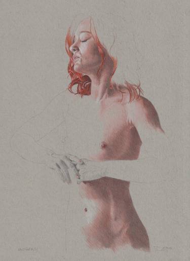 Original Figurative Nude Drawings by Walter Roos