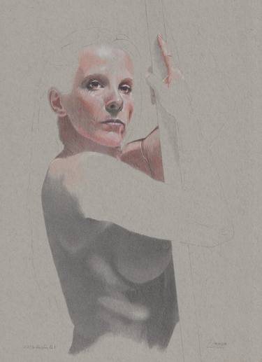 Original Figurative Nude Drawings by Walter Roos