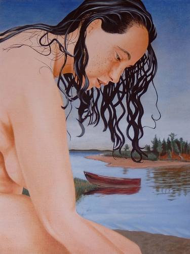 Original Realism Nude Paintings by Walter Roos