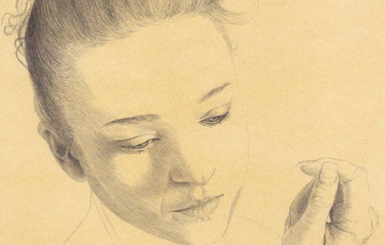 Original Figurative Women Drawing by Walter Roos