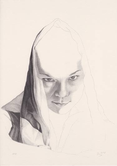 Original Figurative Portrait Drawings by Walter Roos