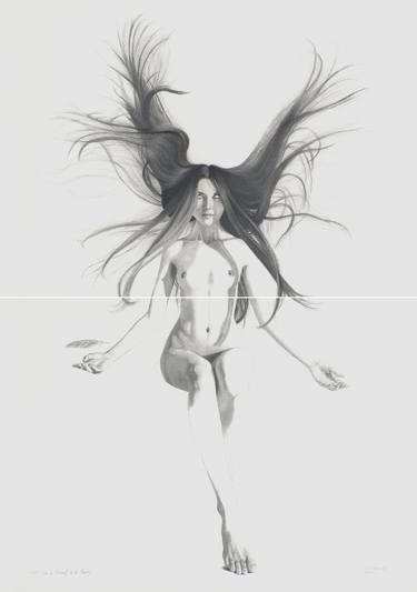 Original Figurative Nude Drawings by Walter Roos