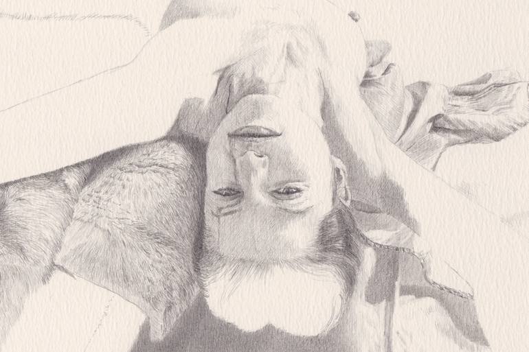 Original Nude Drawing by Walter Roos