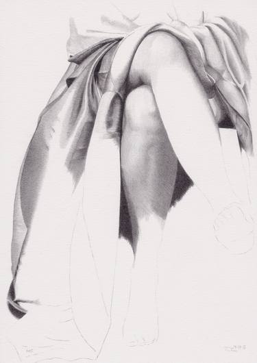 Original Figurative Women Drawings by Walter Roos