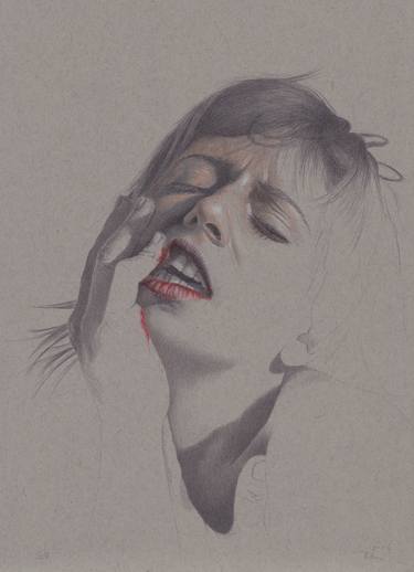 Original Figurative Women Drawings by Walter Roos