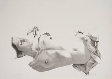 Original Figurative Nude Drawings by Walter Roos