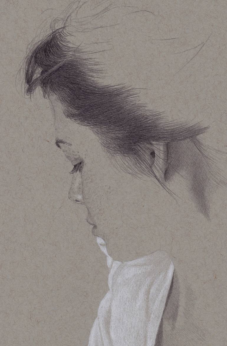 Original Figurative Portrait Drawing by Walter Roos