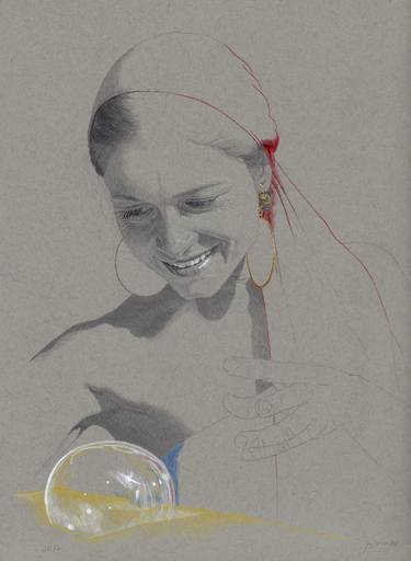 Original Figurative Women Drawings by Walter Roos