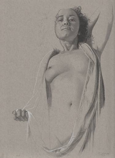 Original Figurative Nude Drawings by Walter Roos