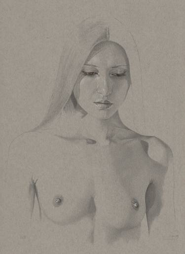 Original Figurative Nude Drawings by Walter Roos