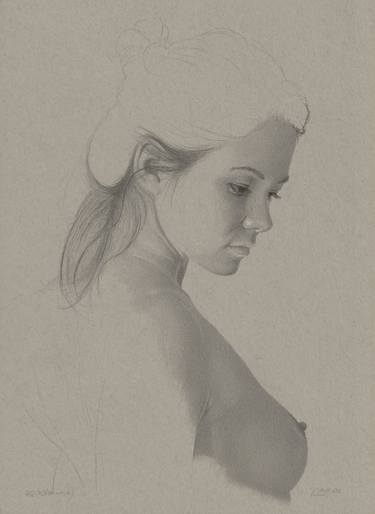 Original Figurative Nude Drawings by Walter Roos