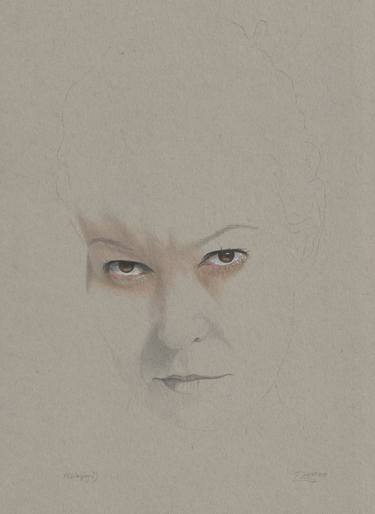 Original Figurative Portrait Drawings by Walter Roos