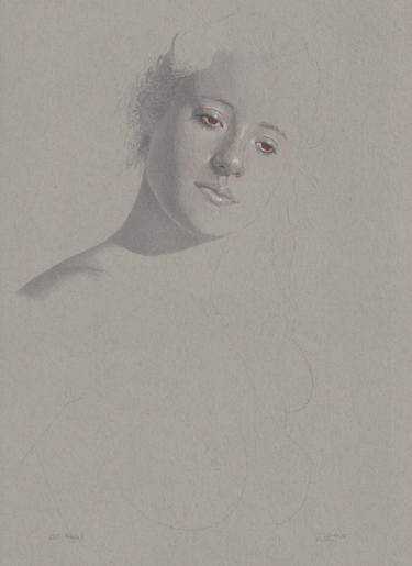 Original Figurative Portrait Drawings by Walter Roos