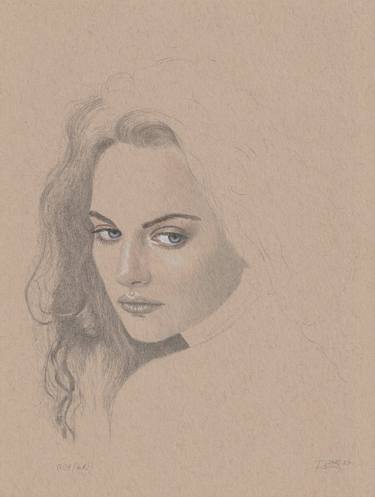 Original Figurative Portrait Drawings by Walter Roos