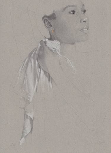 Original Figurative Women Drawings by Walter Roos