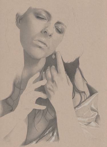 Original Figurative Women Drawings by Walter Roos