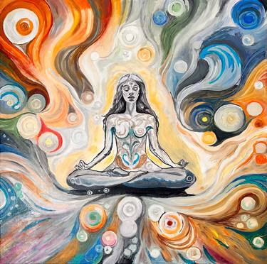 Original Abstract Nature Painting by Munish Goyal