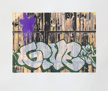 Original Contemporary Graffiti Printmaking by Natsuko Matsumura