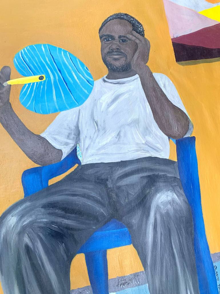 Original Conceptual Men Painting by Timothy Olaniyi