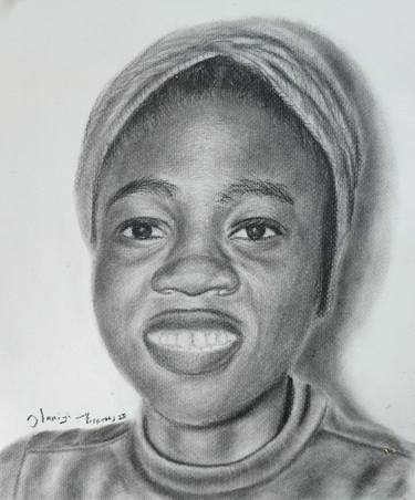 Original Portraiture Women Drawings by Timothy Olaniyi