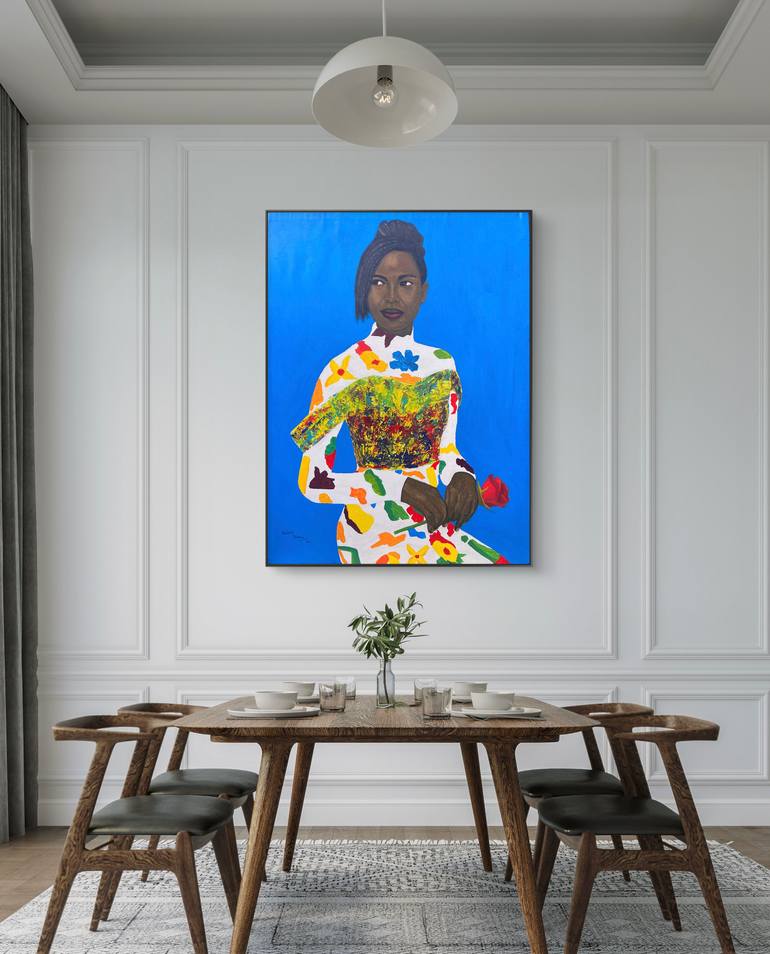 Original Realism Love Painting by Timothy Olaniyi